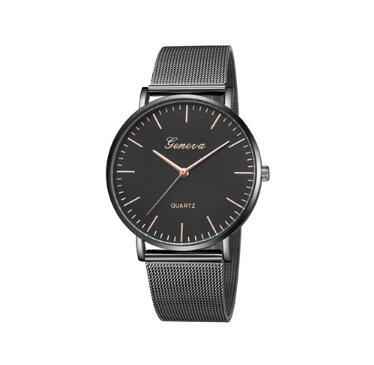 Fashion Casual Watches Women's Men GENEVA Women's Classic Quartz Stainless Steel Wrist Watch Bracelet Watches