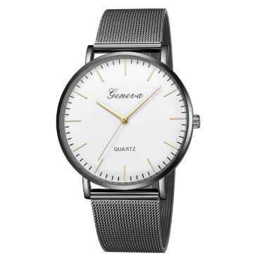 Fashion Casual Watches Women's Men GENEVA Women's Classic Quartz Stainless Steel Wrist Watch Bracelet Watches