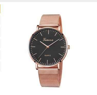 Fashion Casual Watches Women's Men GENEVA Women's Classic Quartz Stainless Steel Wrist Watch Bracelet Watches