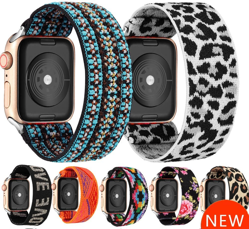 Suitable For Elastic Watch Band Bohemian Elastic Printed Nylon Band UK Watch Store