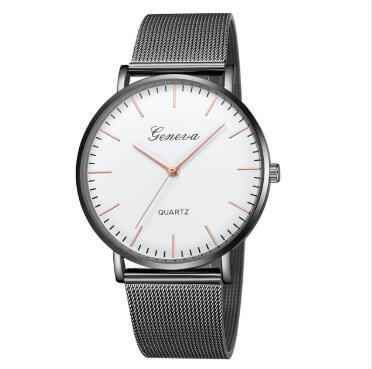 Fashion Casual Watches Women's Men GENEVA Women's Classic Quartz Stainless Steel Wrist Watch Bracelet Watches