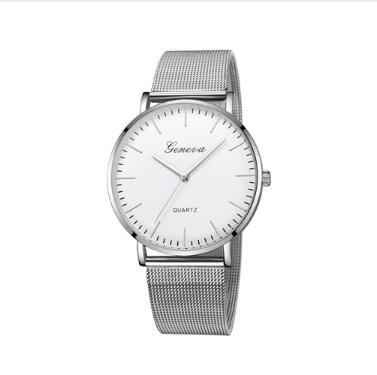 Fashion Casual Watches Women's Men GENEVA Women's Classic Quartz Stainless Steel Wrist Watch Bracelet Watches