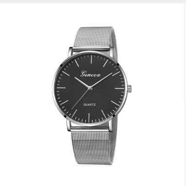 Fashion Casual Watches Women's Men GENEVA Women's Classic Quartz Stainless Steel Wrist Watch Bracelet Watches