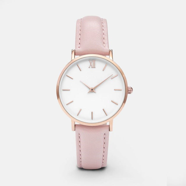 Fashion Women Watches Leather Quartz Watch for Ladies Clocks UK Watch Store