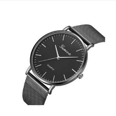 Fashion Casual Watches Women's Men GENEVA Women's Classic Quartz Stainless Steel Wrist Watch Bracelet Watches