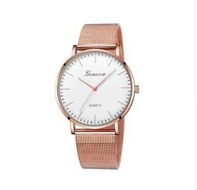 Fashion Casual Watches Women's Men GENEVA Women's Classic Quartz Stainless Steel Wrist Watch Bracelet Watches